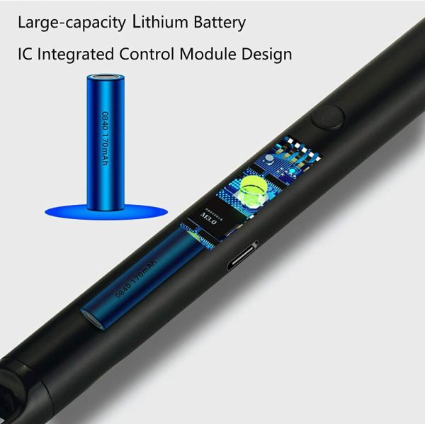 Arc Lighter With USB Charging | Flameless Windproof | Led Battery Display | Safety Switch | Rotate 360 Degrees ( Random Color )