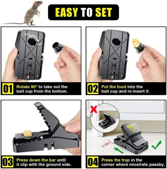 Heavy Duty Plastic Mouse Trap | Reusable Mouse Catcher | Best Quality Mouse Trap – Trap For Mouse